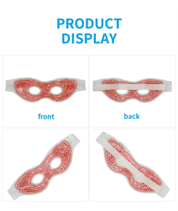 Masque facial réutilisable personnalisé en gel froid avec sangle élastique, patch oculaire de luxe super doux, compresses chaudes/froides pour soulager les maux de tête et les yeux - Product Image 3