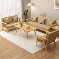 Canapé pour petit appartement, salon, 2025, nouveau, une place, confortable, location, bureau, économique, simple, double, en tissu PU, ensemble de meubles