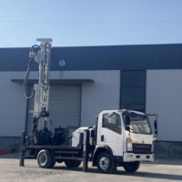 BDMCZ-200, foreuse rotative diesel d'occasion, 200 m, petite foreuse de puits montée sur camion, avec moteur, pompe, 55-76 kW, 140-325 mm