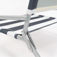 Chaise de plage moderne pour les vacances en plein air, pêche, couleurs rayées, confortable, durable, pliable, légère, portable, sillas de playa