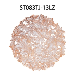 Sous-verres contemporains de luxe en PVC décoratifs pour la maison de cuisine de restaurant Conception creuse Coussinets de vente en gros - Product Image 3