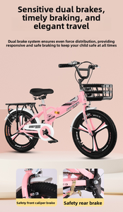 <span class=keywords><strong>Bicicleta</strong></span> Infantil Echo BB117 de 16/18/20/22 Pulgadas para Niños y Niñas de 8 a 13 Años, <span class=keywords><strong>Bicicleta</strong></span> de Montaña de Una Velocidad con Cuadro de Acero al Carbono y Horquilla de Aleación de Aluminio - Product Image 4