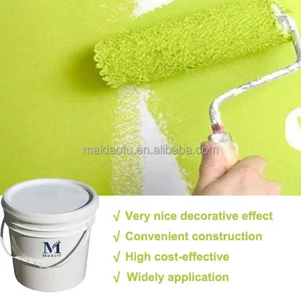 Peinture acrylique élastique imperméable crème émulsion peinture décorer mur peinture imperméable