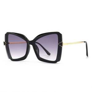 Gafas de Sol de Moda 2022, Diseño Retro con Estampado Floral, Montura de Aleación, Estilo Ojo de Gato, Tamaño Grande para Mujer - Product Image 2