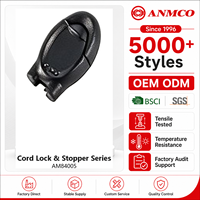 ANMCO Cordon de serrage double en nylon coloré personnalisé avec embout en plastique à ressort et attache élastique