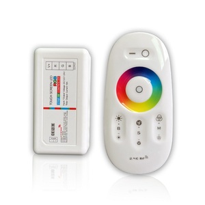 Không dây 2.4G màn hình cảm ứng 12V 24V LED Strip ánh sáng điều khiển từ xa mini RF <span class=keywords><strong>Dimmer</strong></span> nhựa nhà ở <span class=keywords><strong>3</strong></span> kênh Led RGB điều khiển - Product Image 1