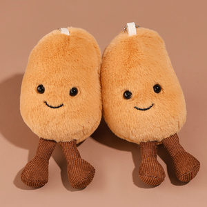 Vente en gros de porte-clés peluche Légumes Expressions amusantes Ciboulette Gingembre Ail Fruits Plantes Peluches Pendentif Jouet en peluche pour cadeau - Product Image 6