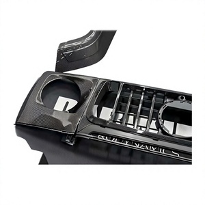 Kit de pare-chocs en fibre de carbone sèche complète G99 avec découpes pour l'échappement, fixation par vis, noir, garantie 6 mois - Product Image 3