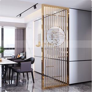 EX324 Luxury Modern Gold SUS Carved Decorative Laser Cut Stainless Steel Foldable Multifunctional Partition <b>Screen</b> <b>Panel</b> - Product Image 2