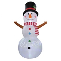 Bonhomme de neige gonflable de Noël de 1,5 m avec lumières LED, décoration intérieure et extérieure pour la maison et le jardin