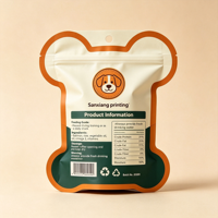 Sacs personnalisés recyclables pour aliments pour animaux de compagnie, impression numérique, alternative aux sachets, solution pour collations saines pour chiens et chats, nylon BOPP