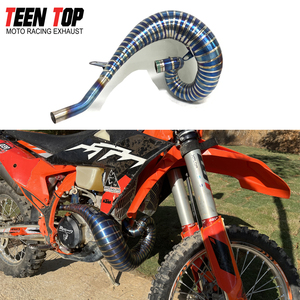 TEENTOP Tête d'échappement haute performance 2 temps <span class=keywords><strong>pour</strong></span> <span class=keywords><strong>KTM</strong></span> EX250/EX300/TE300/300 EXC/250 XC/300SX/300 Tuyau en titane XC-W - Product Image 6