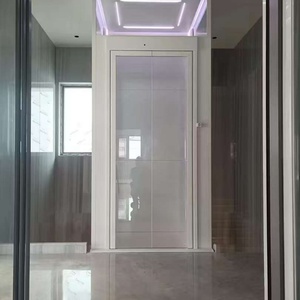 Square 3-side Panoramic ElevatorStainless Steel AC Gearless Passenger <b>Elevator</b> with Safety Features for Modern Residential Use - Product Image 2