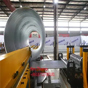הסיני חדש עיצוב מחתרת גדול מתכת ספירלת פלדת צינור ביצוע מכונת ציוד