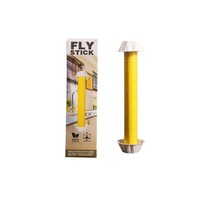 Niet-toxische glow-in-the-dark plastic vliegenvangerstok 27x7cm kleefstrip voor huishoudelijk, buiten- en tuin gebruik, voor fruitvliegen en kleine vliegende insecten