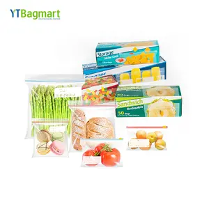 Pe Sandwich Zipper Bag Single Zipper Gallon Bag Food Packaging Bag Packed In Retail Box