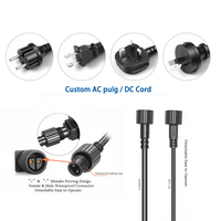 Alimentation électrique AC/DC étanche IP67, prise US, 12V 5A 24V, classe 2, driver LED extérieur, ETL FCC niveau VI, OEM
