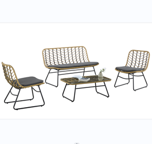 Offre Spéciale d'usine <span class=keywords><strong>de</strong></span> meubles <span class=keywords><strong>de</strong></span> patio extérieur en rotin PE UV bon marché tissage d'osier <span class=keywords><strong>canapé</strong></span> <span class=keywords><strong>2</strong></span> <span class=keywords><strong>places</strong></span> chaise et table ensemble <span class=keywords><strong>de</strong></span> <span class=keywords><strong>canapé</strong></span> - Product Image 1