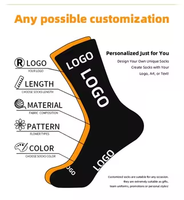 Baskets athlétiques unisexes Chaussettes en coton imprimées avec logo personnalisé pour hommes et femmes-pour la course à pied et le sport de basketball