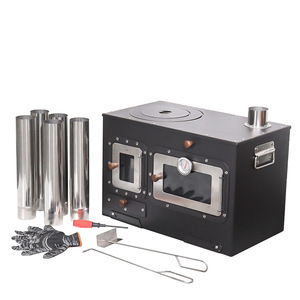 Gỗ Bắn Lò Nướng Bánh Pizza Ngoài Trời Di Động Gỗ Bếp Lò Với Nướng Hàng Đầu Cho Cắm Trại BBQ - Product Image 6