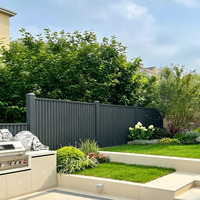 Panneau de clôture en aluminium à persiennes réglables GS, design moderne personnalisé, écran d'intimité pour patio, cour, jardin