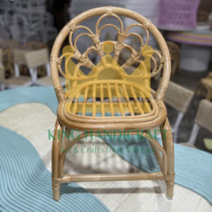 Silla de ratán para niños hecha a mano de Vietnam, asiento de bebé ecológico natural para interiores de guardería y hogar - Product Image 5