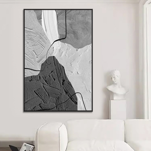 <span class=keywords><strong>Art</strong></span> mural moderne contemporain peinture abstraite grande taille peinte à la main couleur œuvre pour hôtel et <span class=keywords><strong>d</strong></span>écoration intérieure prend en charge la base en toile - Product Image 5