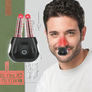 Alat Terapi <span class=keywords><strong>Nasal</strong></span> Mini Isi Ulang dengan Lampu Merah untuk Mengatasi Hidung Tersumbat, Rinitis, Alergi - Bersertifikat CE, Plastik, Perawatan Kesehatan - Product Image 3