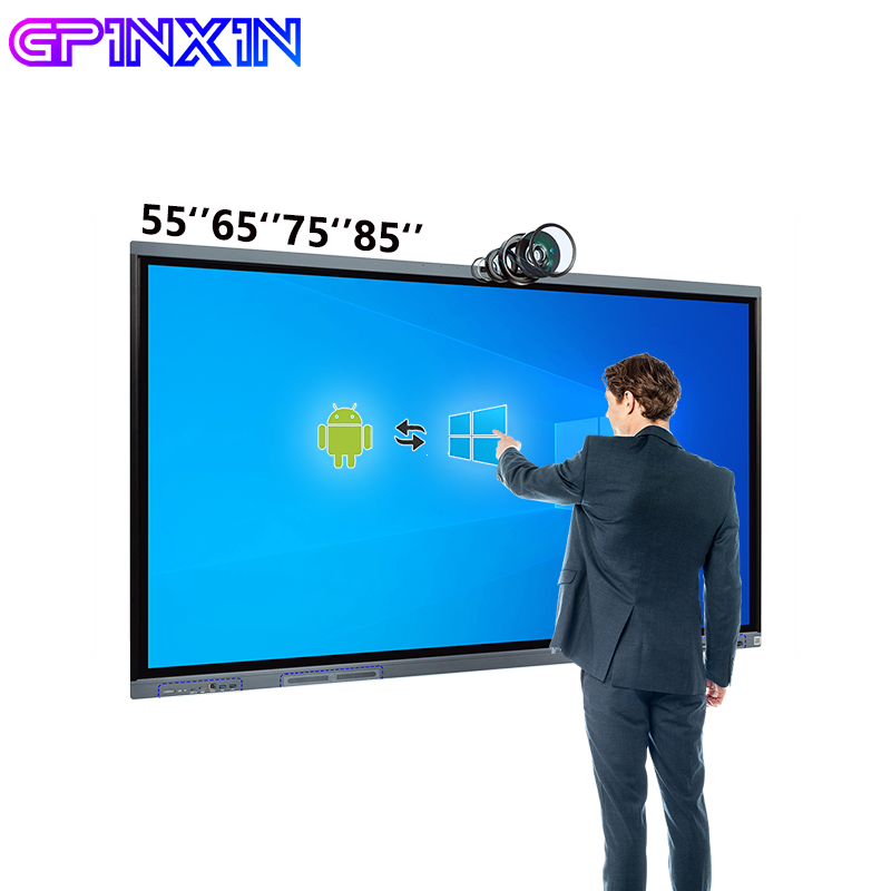 OEM ODM 4K Android OPS 65 дюймов интерактивный дисплей смарт-плата 75 86 дюймов сенсорный экран монитор интерактивная доска для школы