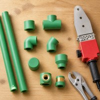 Raccord droit PPR OEM d'usine PN25 20mm 25mm 32mm, raccord de tuyauterie en plastique à fusion par emboîtement pour alimentation en eau chaude et froide
