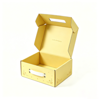 Boîte à chaussures de luxe haut de gamme avec poignée, personnalisable avec logo et motif, pour l'expédition et l'emballage postal, vente en gros