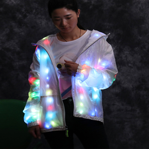 Chaqueta y Pantalones con Luces LED, Ropa Deportiva para Fiestas y Discotecas, Ropa con Iluminación LED, Disfraz Luminoso Colorido, Chaqueta con Luces LED Intermitentes, <span class=keywords><strong>Disfraces</strong></span> de Baile - Product Image 4