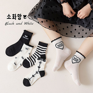 Calze da bambina estive con tubo centrale traspirante per <span class=keywords><strong>bambini</strong></span> primavera e autunno graziose calze di cotone per <span class=keywords><strong>bambini</strong></span> - Product Image 6