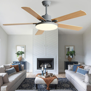 Thiết kế hiện đại đèn chùm sắt gió cao dẫn đèn quạt điều khiển từ xa 6 tốc độ phòng ngủ/nghiên cứu phòng khách chiếu sáng trong nhà - Product Image 6