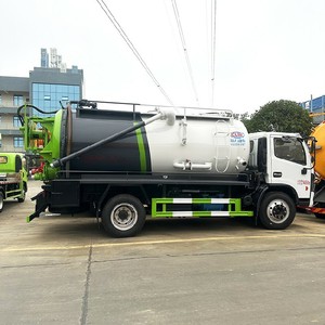 Camiones de Succión de Aguas Residuales con Sistema de Chorro de Alta Presión para Limpieza de Alcantarillado en Venta - Product Image 2