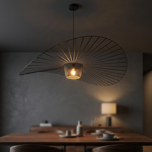 Lampe sur pied ovale en rotin et bambou faite à la main, réglable en hauteur, télécommandée, E26, économe en énergie, style bohème, écologique - Product Image 2