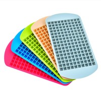 Moules à glaçons en silicone faciles à démouler, réutilisables, de qualité alimentaire, 160 grilles, forme carrée, accessoires de cuisine