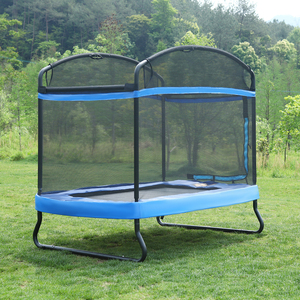 Red de Seguridad Protectora para Trampolín Interior de Acero Tengtai, Duradera, de 5x7 Pies, con Cubierta de Resortes de PVC de Alta Intensidad, Forma Rectangular - Product Image 1