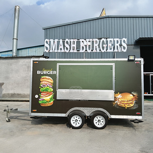 Chips Bus Restaurant Cart Food Caravan Shop Stall <b>Small</b> Coffee Design Mobile Fruit Vegetable Kiosk - Product Image 3