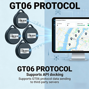 Long Life K-<b>Tag</b> Mini GPS Tracker Built-in Button Battery Asset Cargo Vehicle <b>Tracking</b> Locator Support GT06 Protocol - Product Image 5