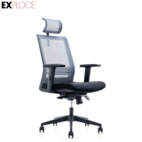 Chaise de bureau en maille à dossier haut Chaises de bureau en maille pour salle de réunion exécutive réglables en gros
