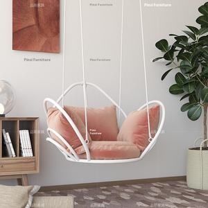 इंटरनेट-प्रसिद्ध वयस्क इनडोर/आउटडोर अवकाश रॉकिंग चेयर फांसी टोकरी रतन हैमोक बालकनी स्विंग पार्क अनुप्रयोग - Product Image 1