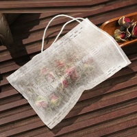 Sachet de thé en fibre de maïs à nouer 10x15, filtre à thé, sachet jetable pour assaisonnement et marinade