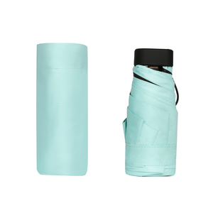 Sombrilla <span class=keywords><strong>de</strong></span> Bolsillo Ultraligera, Plegable, Resistente al Viento, con Revestimiento <span class=keywords><strong>de</strong></span> Protección Solar Completamente Negro, Servicio OEM ODM Disponible - Product Image 3