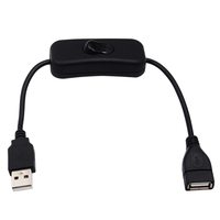 Câble d'extension USB marche/arrêt 4 broches, synchronisation de données 2.0, conducteur en cuivre, PVC, fil à bascule 304 pour bande LED, ventilateurs de disque dur