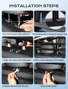 Barrière pour <span class=keywords><strong>chien</strong></span> réglable, robuste, en acier inoxydable, anti-morsure, pour le transport des chiens - Product Image 6