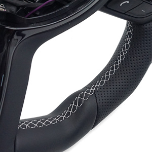 Volante in Pelle per Auto <span class=keywords><strong>BMW</strong></span> F30 F10 F15 F36 F20 F22 F25 F32 M3 M5 E46 E60 E70 E90 E91 M Sports Disponibile - Product Image 6