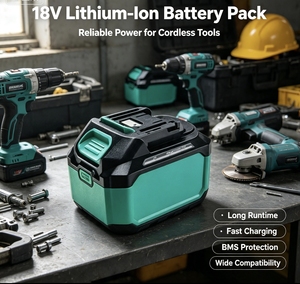 Batterie lithium-ion 18V 6Ah avec port de charge Type-C, batterie de remplacement rechargeable pour perceuse sans fil, outils électriques, en stock - Product Image 6