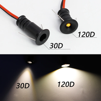 Mini projecteur encastré super compact 12V 0.5W à intensité variable IP65 en aluminium pour voiture, KTV, bar, chambre, escalier