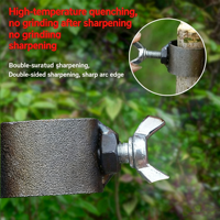 Couteau à noix d'areca en acier au manganèse de haute qualité, faucille de taille pour hautes branches, outil agricole multifonctionnel pour la coupe de l'herbe et des arbres